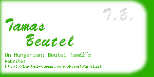 tamas beutel business card